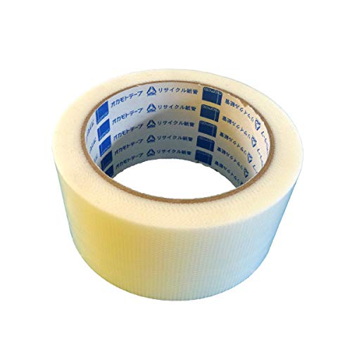 Amazon.co.jp: オカモト 養生テープ PEクロス No.414R 【白】50mm×25M